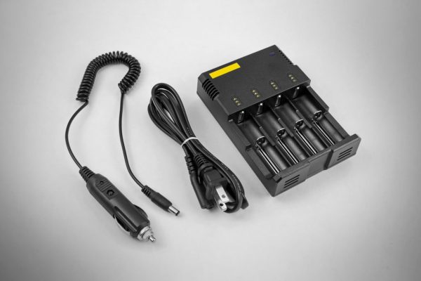 4-Port 18650 Battery Charger