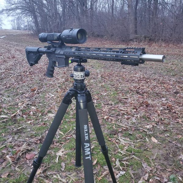 SLIK 700, coyote hunting, Hunting Tripod, Shooting Tripod, Hunting Ball head, Thermal, Night vision, hog hunting. Predator hunting, NightSnipe HUnting Lights, IR Illuminators, NIghtSnipe NS67 Ball Head