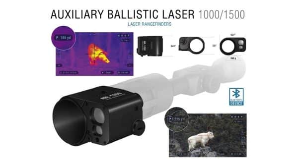 ATN 1,000 yard Auxiliary Ballistic Laser Rangefinder for Smart HD Scopes - Image 3