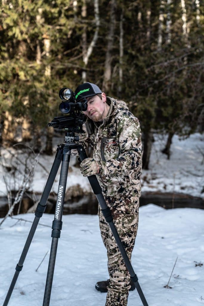 nightsnipe elite hunter carbon fiber tripod predator extreme beam lights