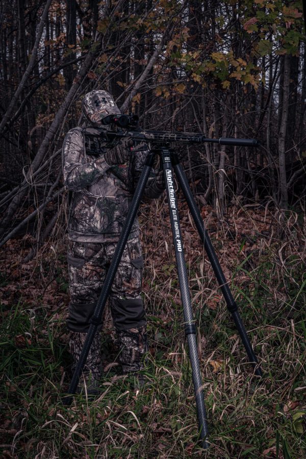NightSnipe Elite Hunter PRO Carbon Fiber Hunting/Shooting Tripod - Image 27