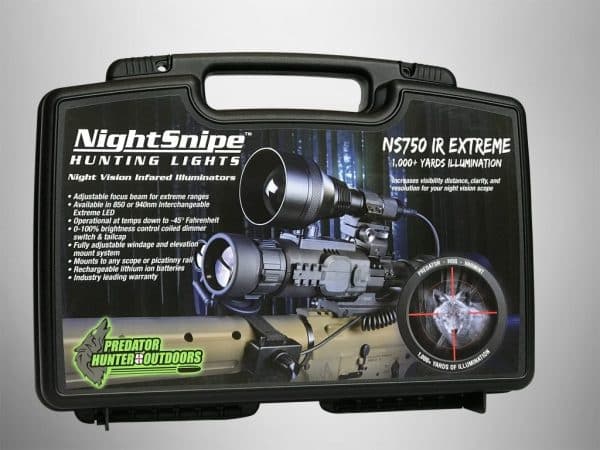 NightSnipe NS750 IR (Infrared) Illuminator Dimmable Hunting Light Kit