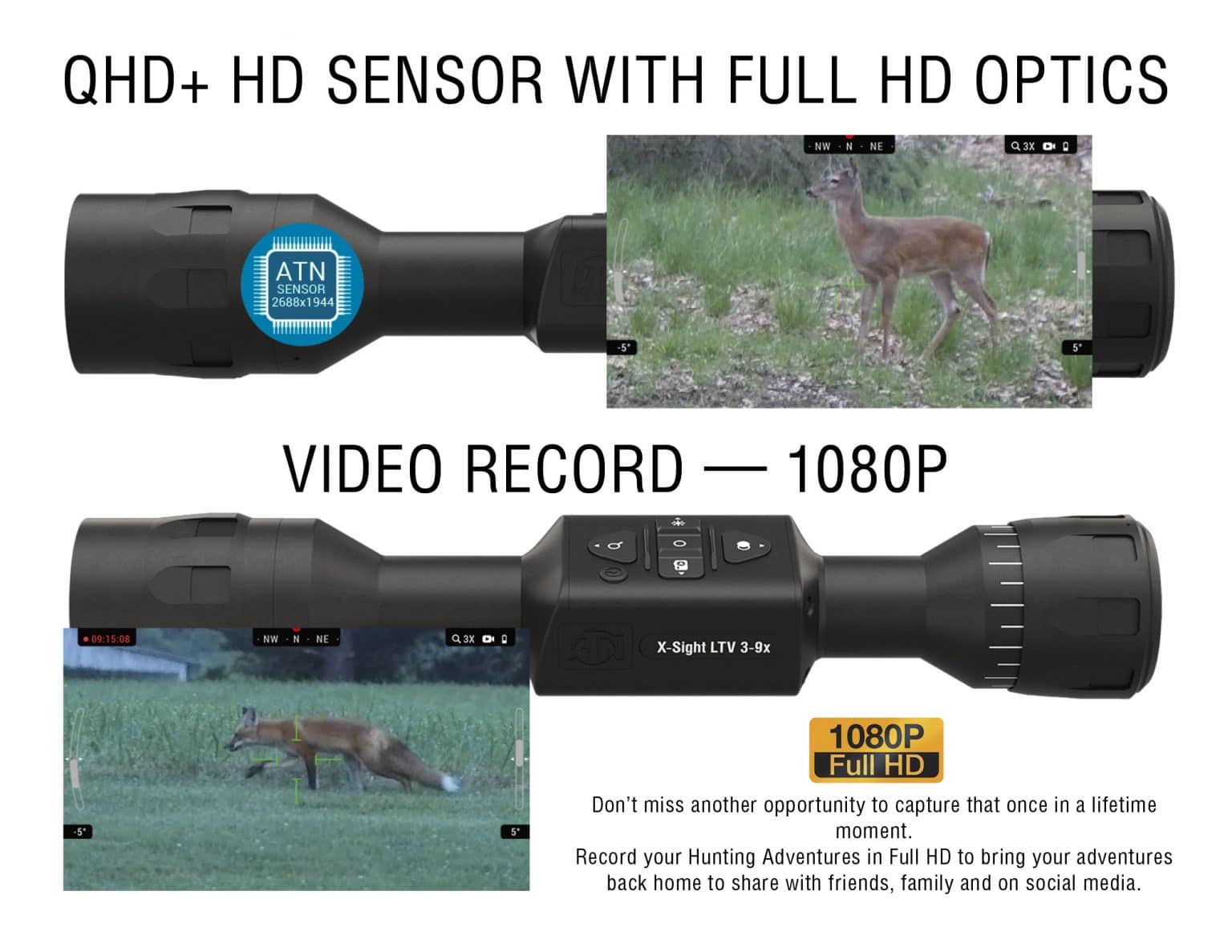 ATN XSIGHT LTV 39X Day/Night Riflescope