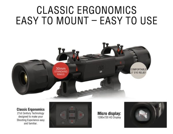 ATN THOR LT 320 3-6X Thermal Rifle Scope - Image 6