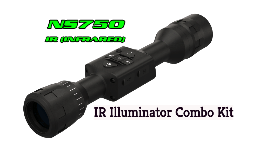 Red LED NightSnipe NS750 Extreme Adjustable Beam Hunting Light 