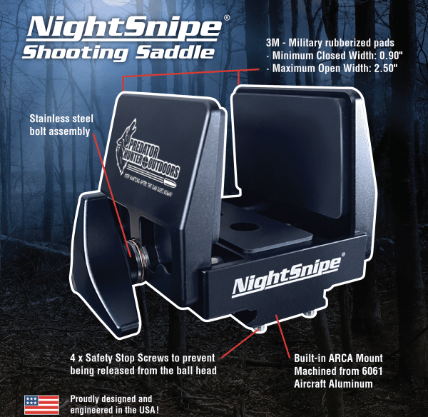 NightSnipe Shooting Saddle with Direct Arca  Mount - Image 2