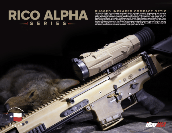 iRayUSA RICO ALPHA 640x512 50mm Thermal Weapon Sight