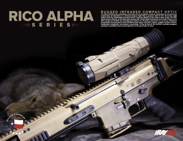 iRayUSA RICO ALPHA 640x512 50mm Thermal Weapon Sight