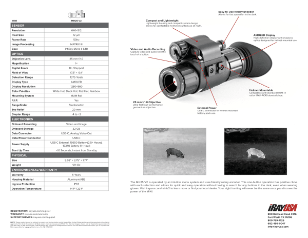 InfiRay Outdoor MINI MH25 V2 640 25mm Thermal Monocular (Free NS10,000 Rechargeable Battery Pack!) - Image 3