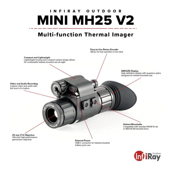 InfiRay Outdoor MINI MH25 V2 640 25mm Thermal Monocular (Free NS10,000 Rechargeable Battery Pack!) - Image 2