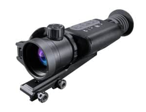 Predator Thermal Optics Harvester line of Thermal Imaging Scopes is a world-class thermal imaging riflescope that incorporates a compact, sleek, lightweight, aluminum design while offering the latest in thermal imaging technology. Its exceptionally powerful 384×288 SUPERSENSITIVE resolution is capable of heat detection distances up to 2,500 yards and displays them on a sharp 1024×768 OLED display while offering the latest IMAGE BOOST patented technology. With up to 8 hours of battery life on a set of 18650 batteries, the Harvester Thermal Riflescope ensures hours of continuous use with the ability to quickly swap batteries at a cost-effective price. A highly precise, ambidextrous top-located focus ring allows for quick, precise focus adjustment ensuring the highest picture quality display. Picture/picture mode and gyrostat add confidence to long-distance precision shot placement. Technologically advanced, the Predator Thermal Optics Harvester features built-in photo and video recording with sound as well as Wi-Fi connectivity to upload data to the Predator Thermal Optics APP. Additionally, the Predator Thermal Optics Harvester can withstand greater than 12-gauge calibers and offers an industry-leading 10,000 Joules of recoil resistance protection. The Harvester flaunts an IP66 waterproof rating for use in the most severe of weather conditions. When you need a powerful thermal riflescope with a classic design and loaded with features, few scopes can match the mastery of the Harvester. Featuring 8 reticle shapes in 5 color modes, Picture-in-Picture mode, Built-in LASER Pointer for game recovery, and 10 unique shooting profiles. Industry-leading 5-year warranty. Warrantied and serviced by Predator Thermal Optics in the USA!