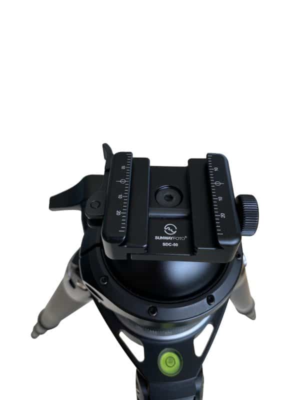 Sunwayfoto XB60 / 60mm Hunting / Shooting Ball Head with Picatinny / Arca Swiss Adapter Clamp