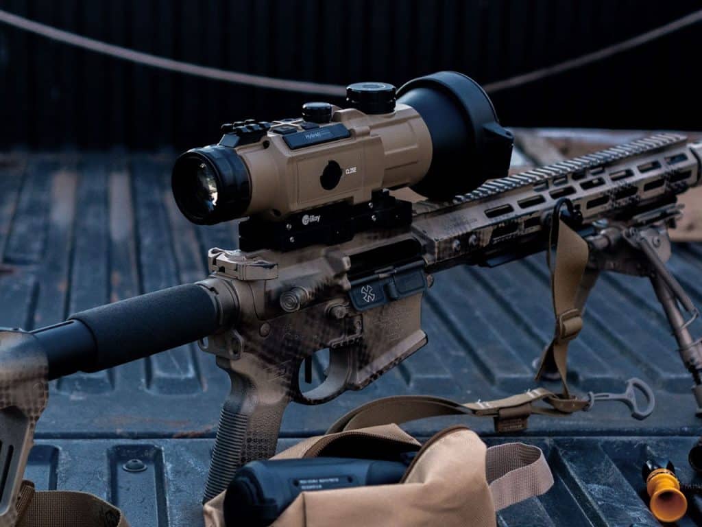 Infray Rico Pro InfiRay Outdoor RICO HYBRID 640 4X 75mm: Thermal Weapon Sight & Clip-On