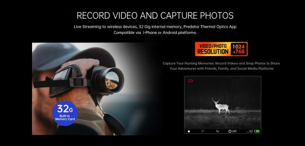 Predator Thermal Optics Matrix 35-384 Thermal Monocular (Free Additional Batteries, Charger and Lanyard!) - Image 9
