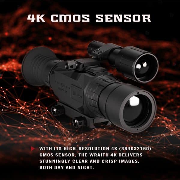 Sightmark Wraith 4K 4-32x40 Digital Riflescope / NS750 IR Kit Combo (Free NS10,000 Battery Pack!) - Image 9